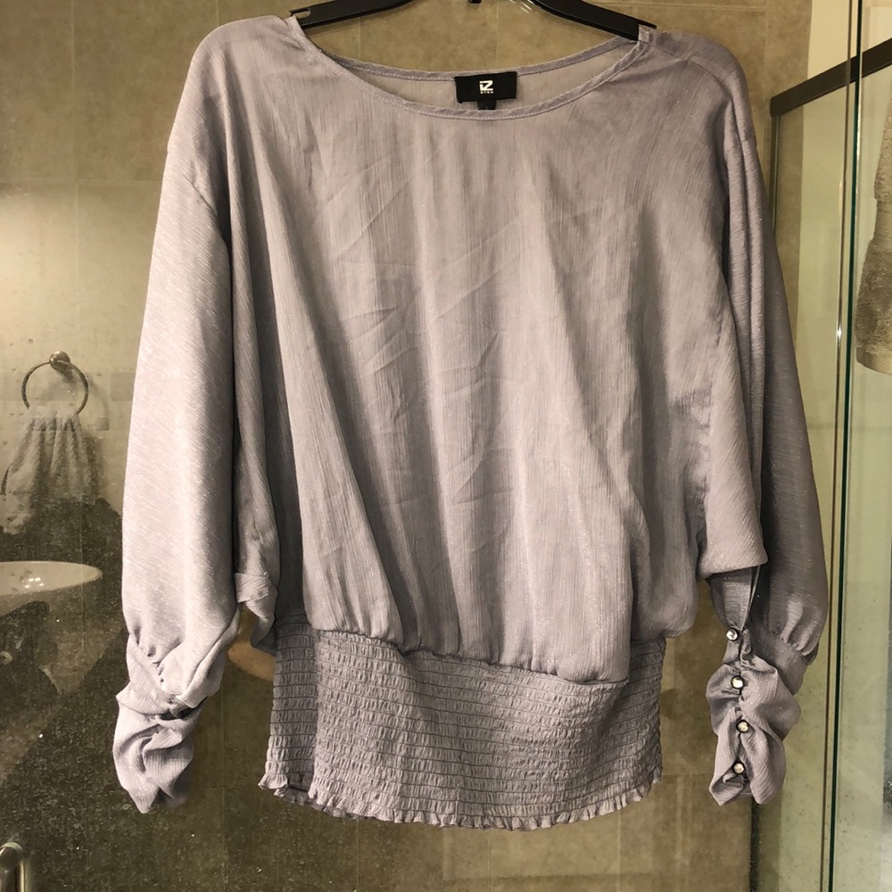 Grey sparkle blouse